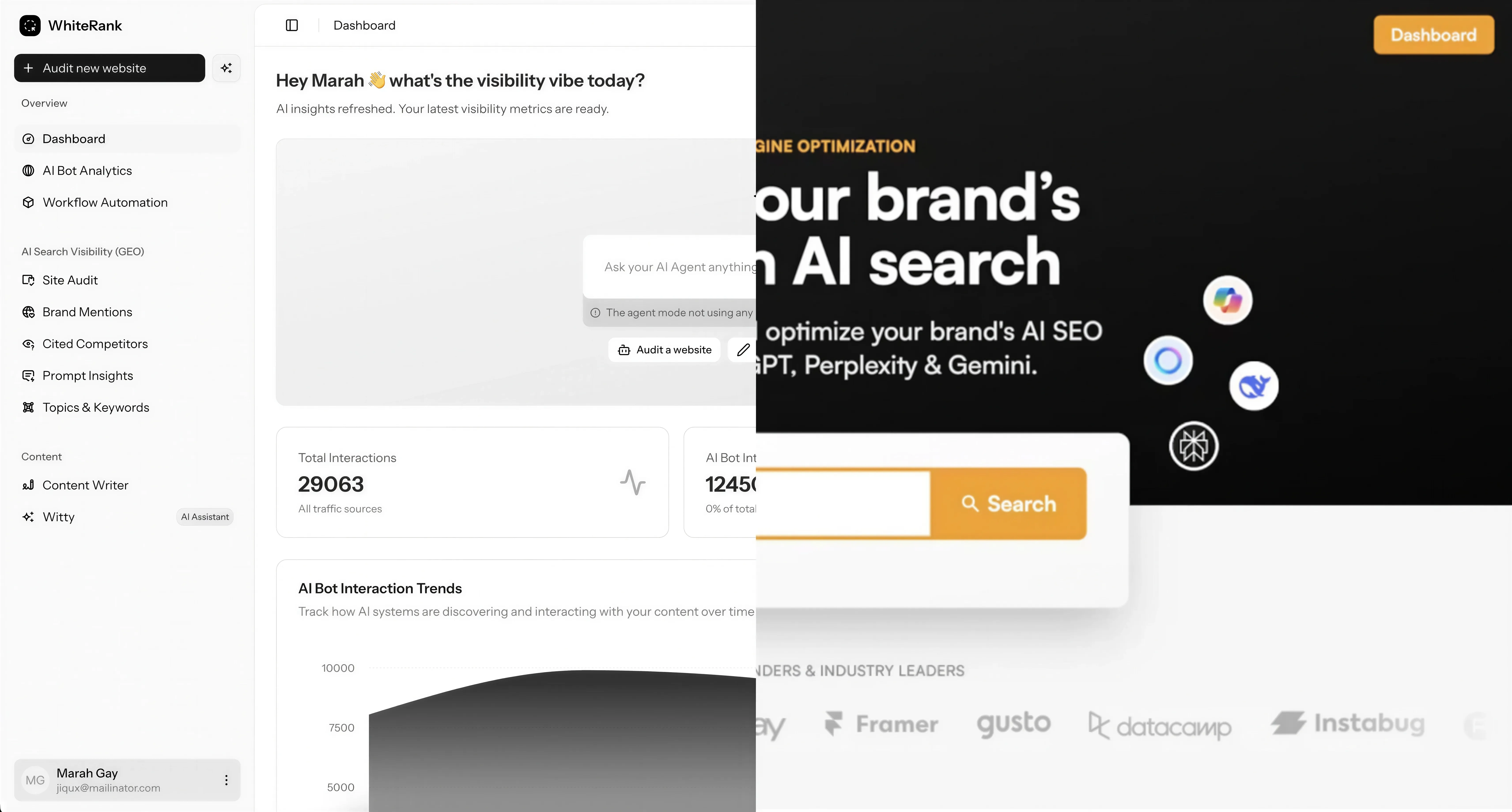 WhiteRank vs LLMRefs - AI Search Visibility Platform Compared