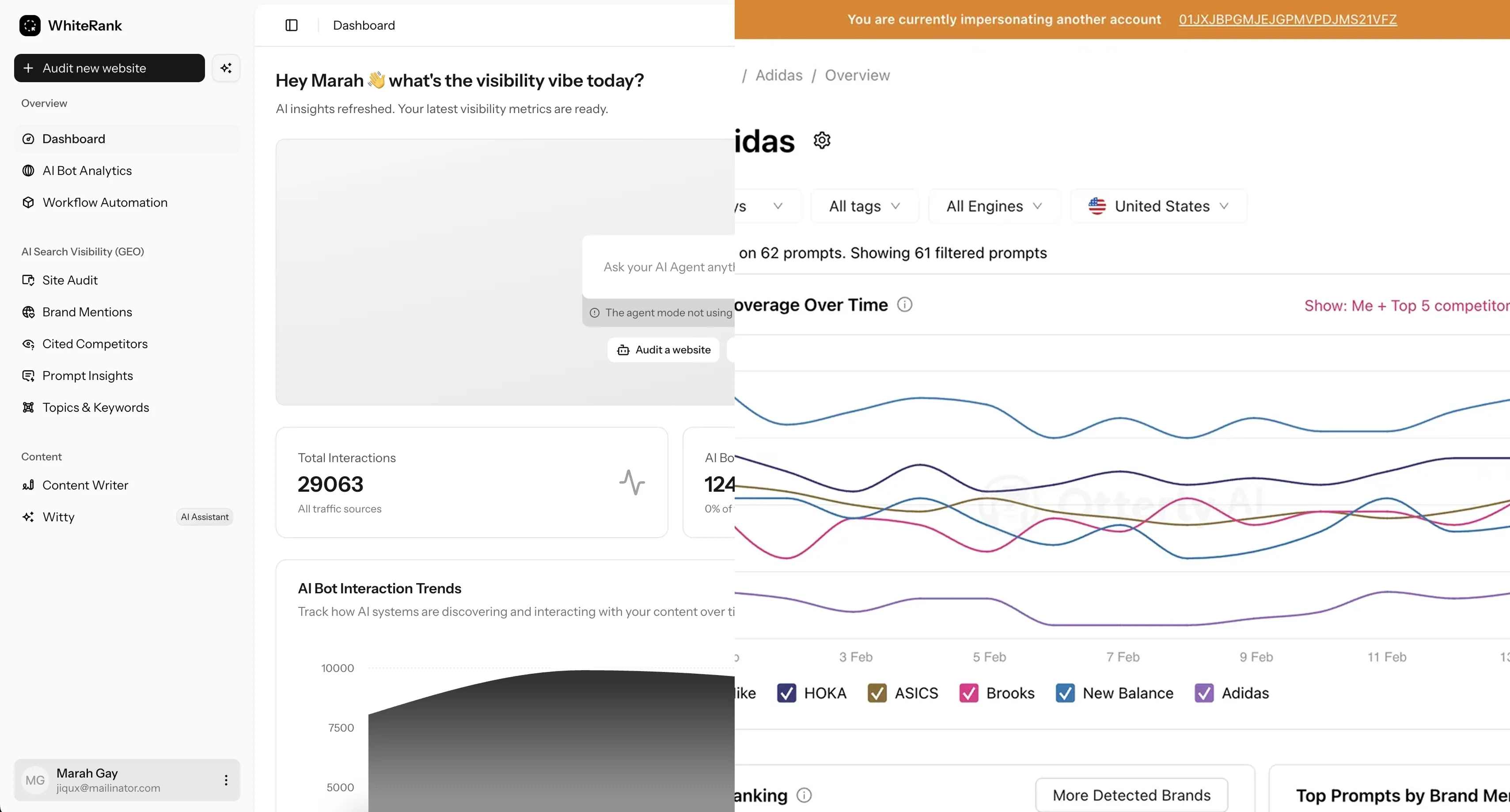 WhiteRank vs Otterly.ai - AI Visibility Audit vs Brand Monitoring